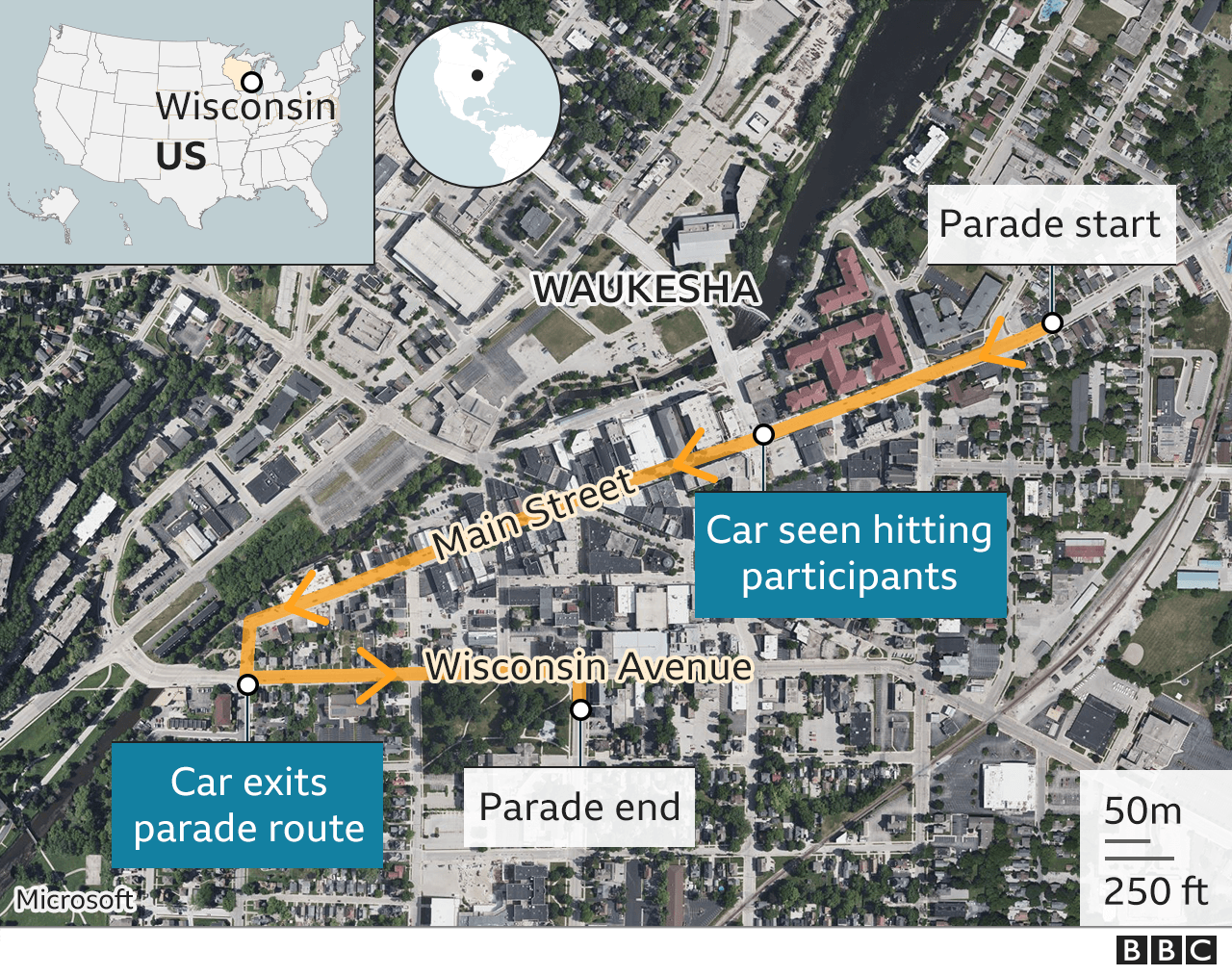 Parade route