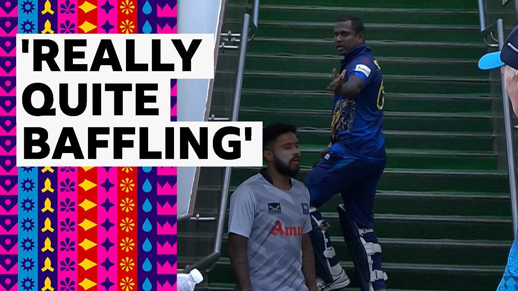 Watch Sri Lanka's Mathews timed out before facing first ball
