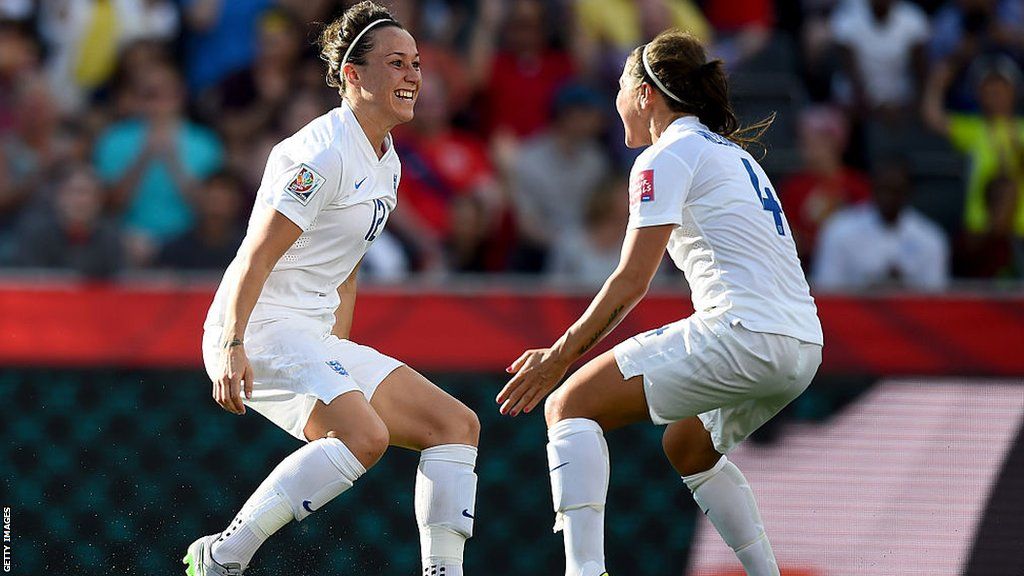 Lucy Bronze celebrates scoring winner in the last 16 match over Norway in the 2015 World Cup