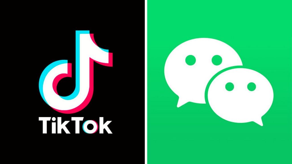TikTok and WeChat logos