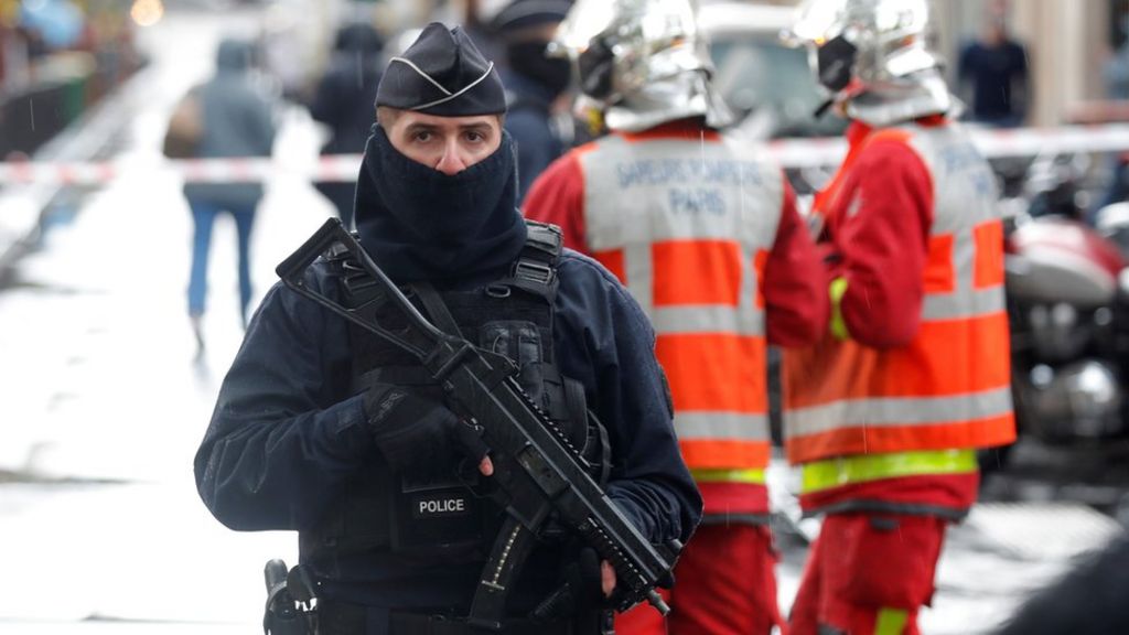 Paris attack: Two people stabbed near former Charlie Hebdo office - BBC News