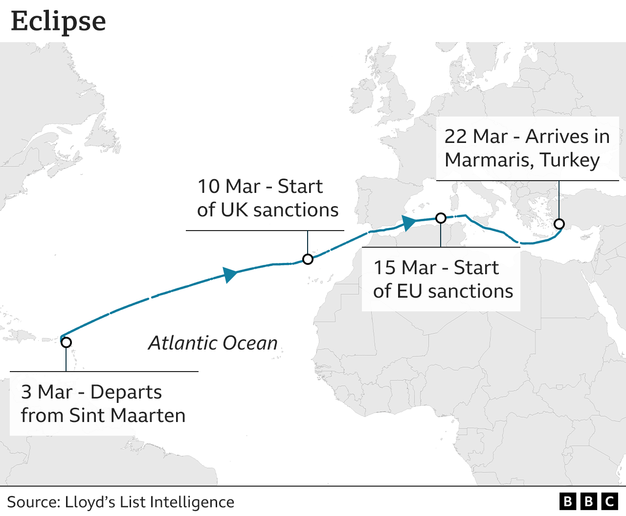 Eclipse map