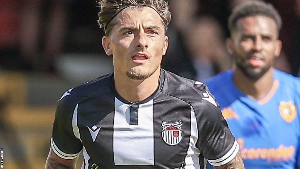 Otis Khan in action for Grimsby