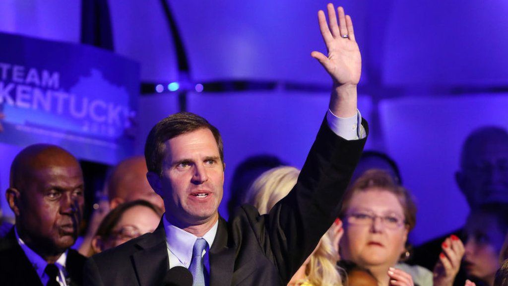 Andy Beshear pictured on 5 November, 2019 in Louisville, Kentucky