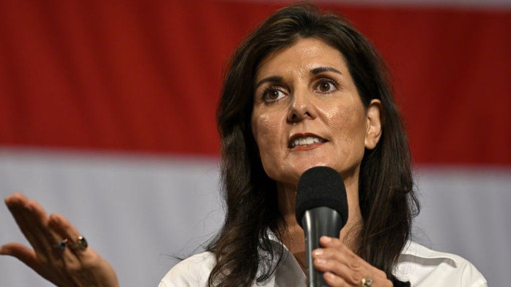 Nikki Haley campaigns in South Carolina on 28 August 2023