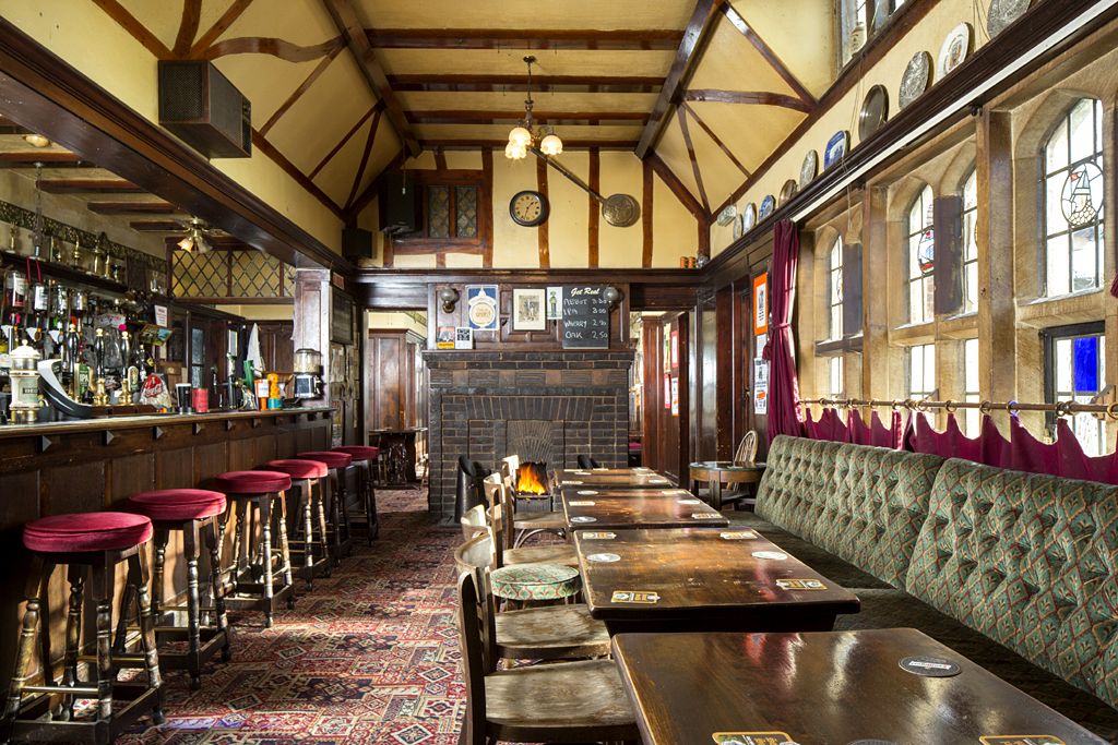 Inside the Gatehouse pub, Norwich