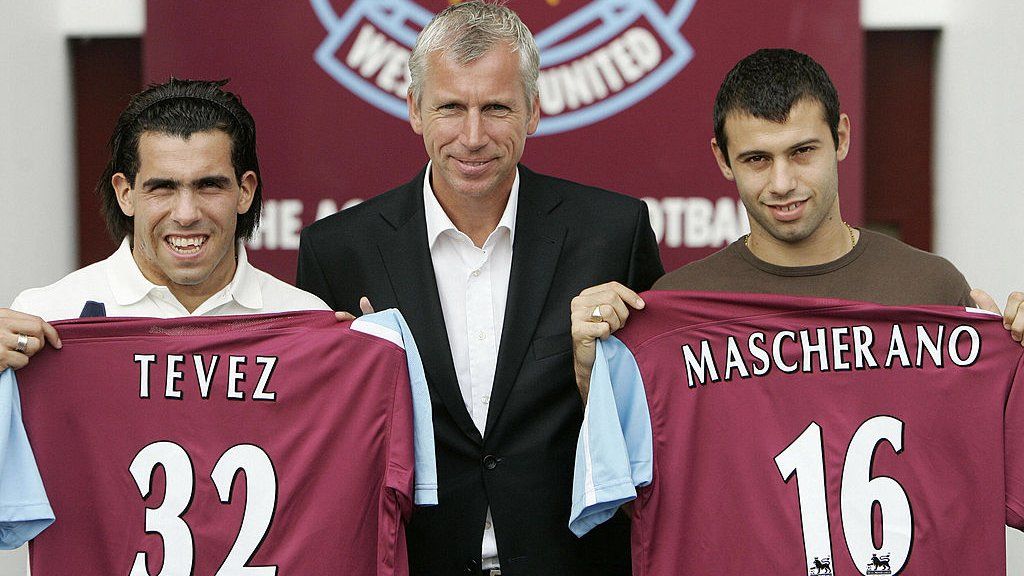 Carlos Tevez and Javier Mascherano sign for West Ham