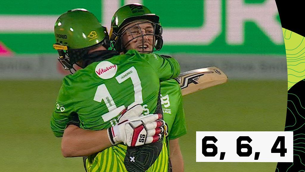 The Hundred: Tim David scores two sixes and four to secure win Southern Brave against Trent Rockets