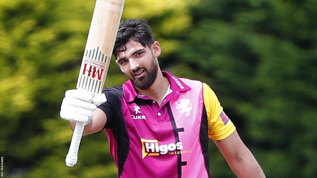 Andrew Umeed's century was his third of the competition for Somerset