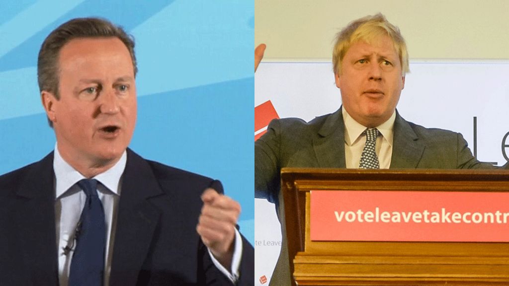 Johnson and Cameron at odds over EU business backing BBC News
