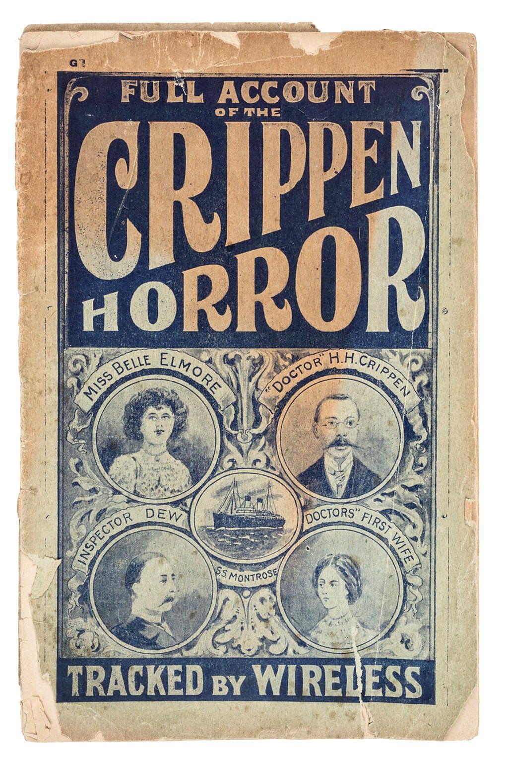 Booklet on the Dr Crippen case which fascinated the public, circa 1910