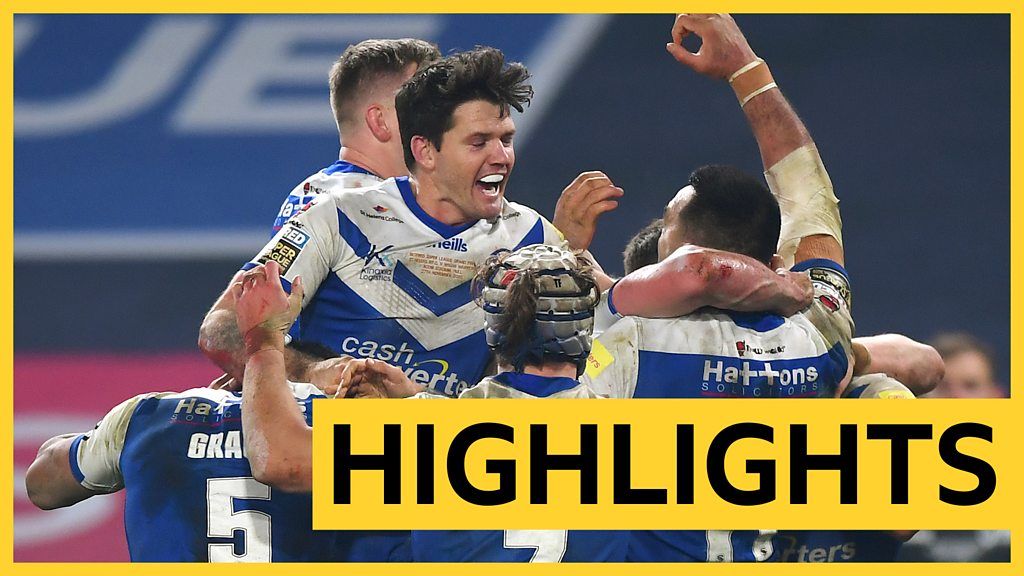 Super League Grand Final Highlights: Wigan Warriors 4-8 St Helens - BBC ...