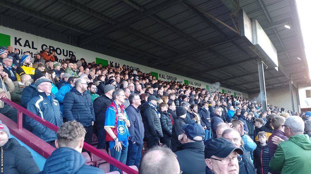 Chester had an 1,142 away following for the 260-mile round trip to Glanford Park