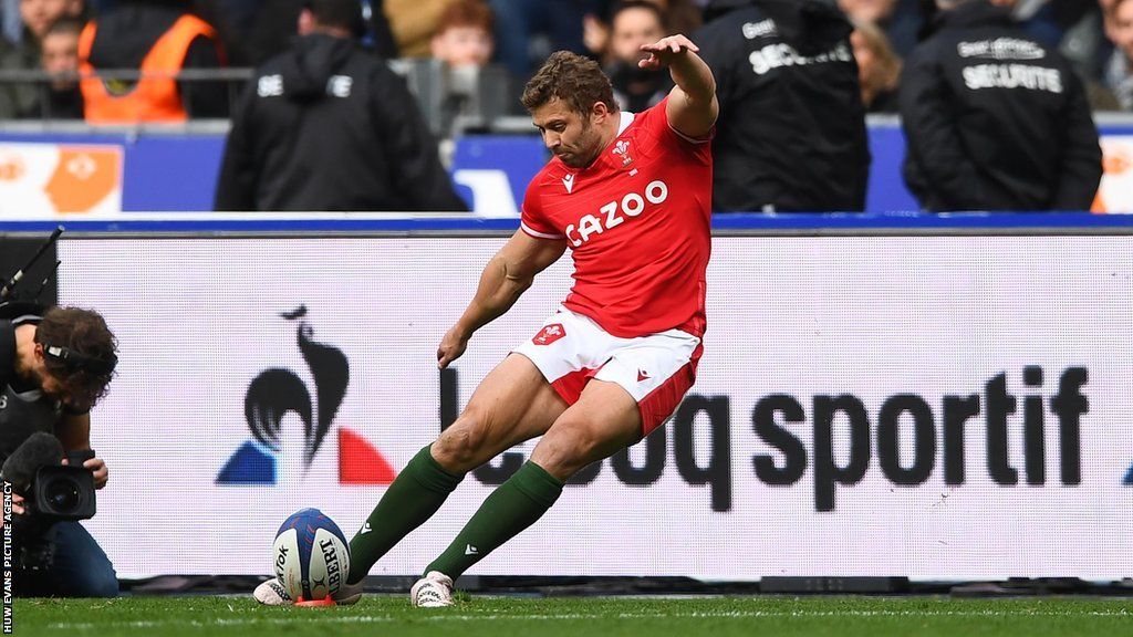 Leigh Halfpenny kicked a touchline conversion in his 99th Wales international after coming on as a replacement against France in March 2023