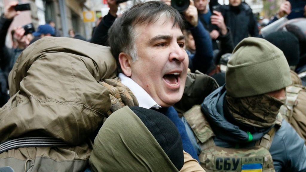 Georgia Ex Leader Saakashvili Held In Kiev World Is Crazy 0654