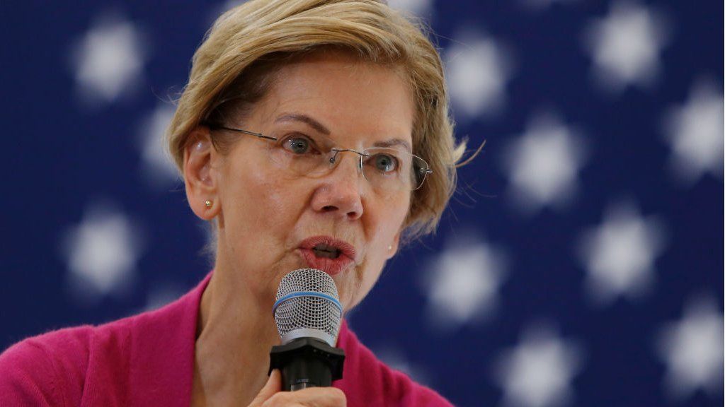 U.S. Senator and presidential candidate Elizabeth Warren speaks during a town hall at the University of New Hampshire in Durham, NH on Oct. 30, 2019