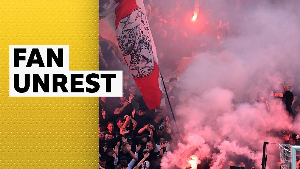 Fans clash with police as Ajax v Feyenoord abandoned