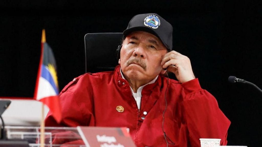 Nicaragua's President Daniel Ortega looks on as he attends a meeting of leaders of the member states of the Bolivarian Alliance for the Peoples of Our America and the Treaty of Commerce and Promotion (ALBA-TCP), in Caracas, Venezuela December 14, 2024.