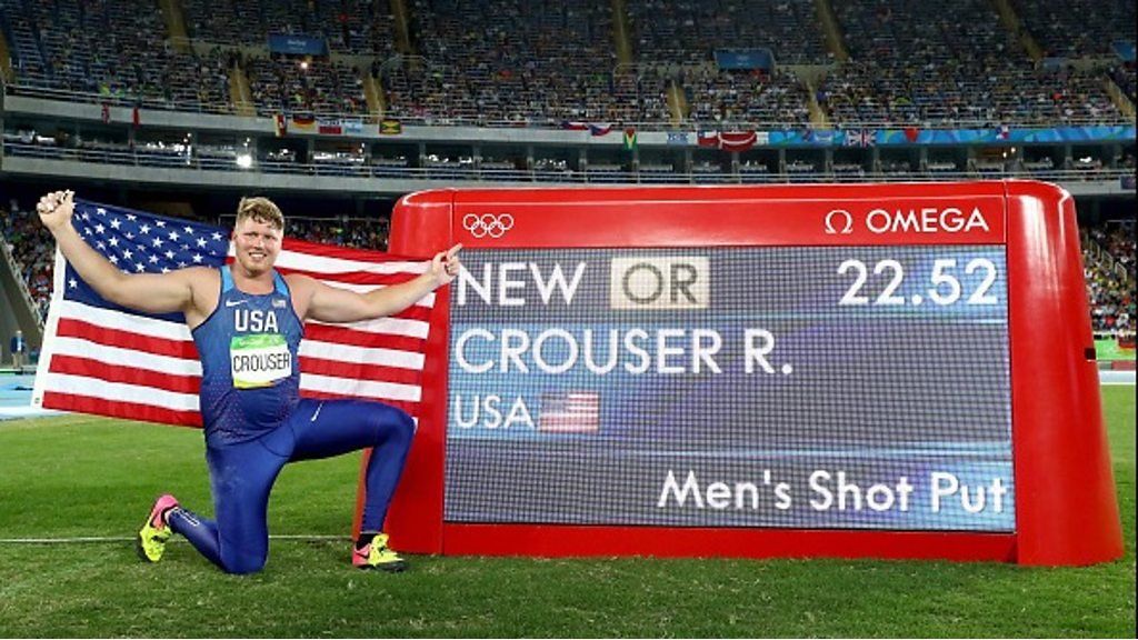 Rio Olympics 2016: USA's Ryan Crouser Wins Shot Put Gold - BBC Sport