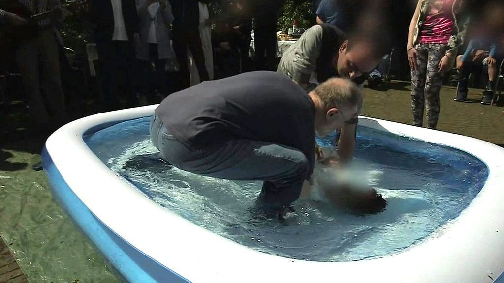A baptism.