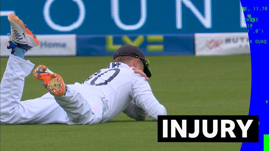 The Ashes 2023: OlliePope leaves the field injured after diving