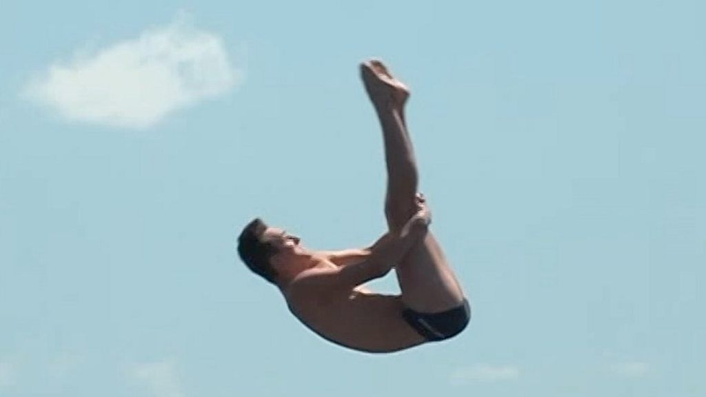 Plymouth diver Aidan Heslop, 21, shows why is among the best high divers in the world.