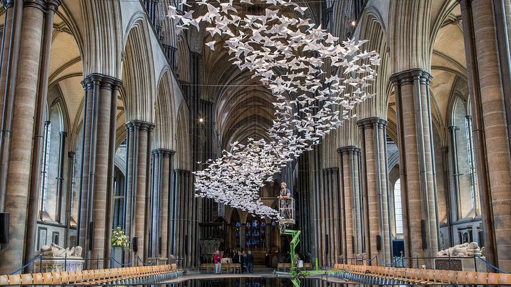 Les Colombes, Salisbury Cathedral, Wiltshire