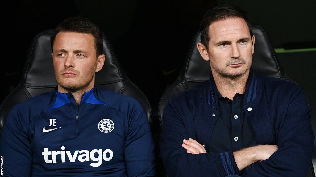 Joe Edwards (left) and Frank Lampard in their time at Chelsea