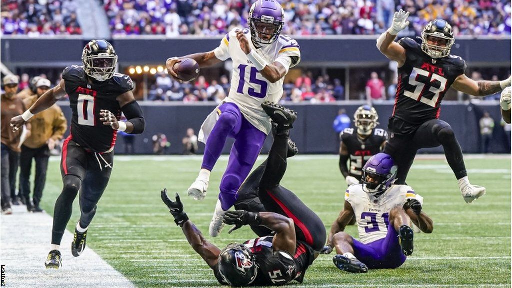 Joshua Dobbs playing for the Minnesota Vikings