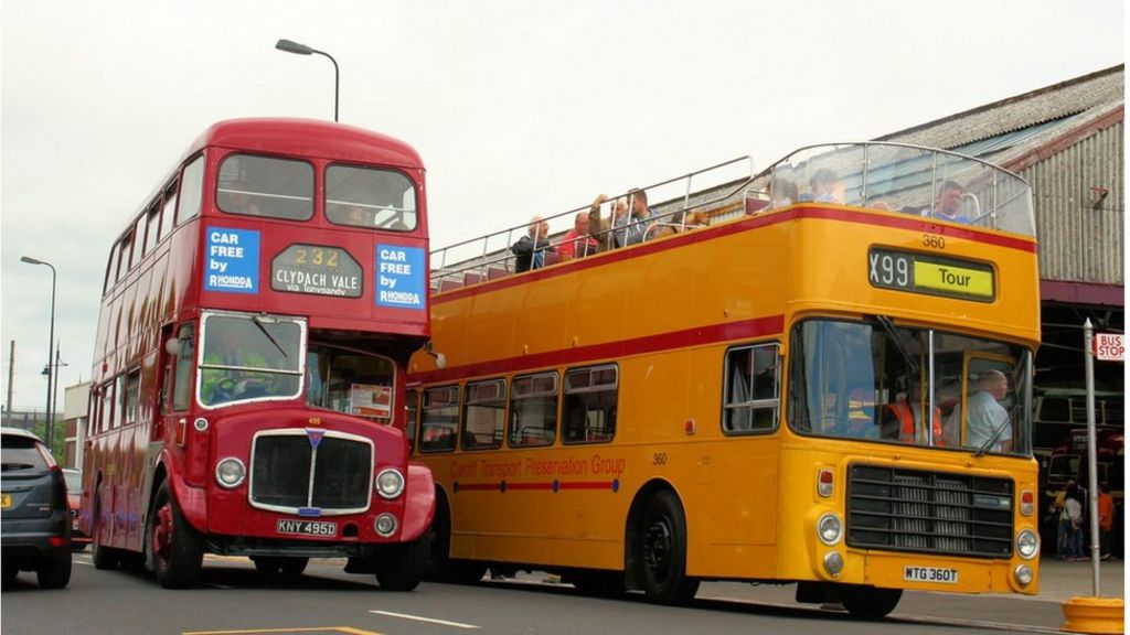 Vintage buses to take to Barry, Vale of Glamorgan, streets