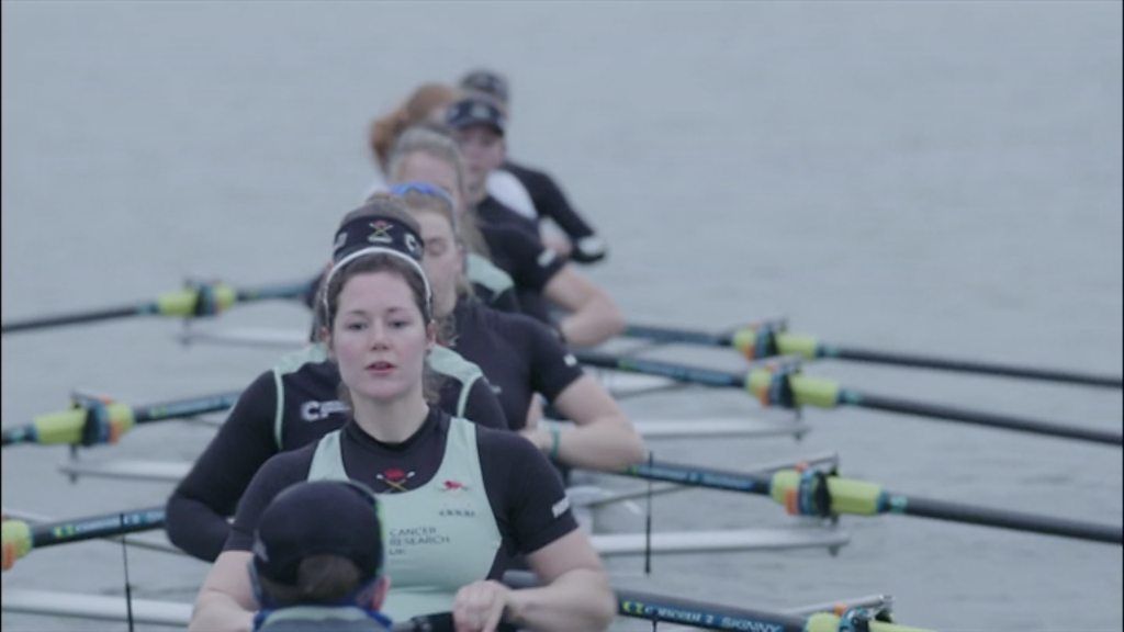 Cambridge women's team on the river