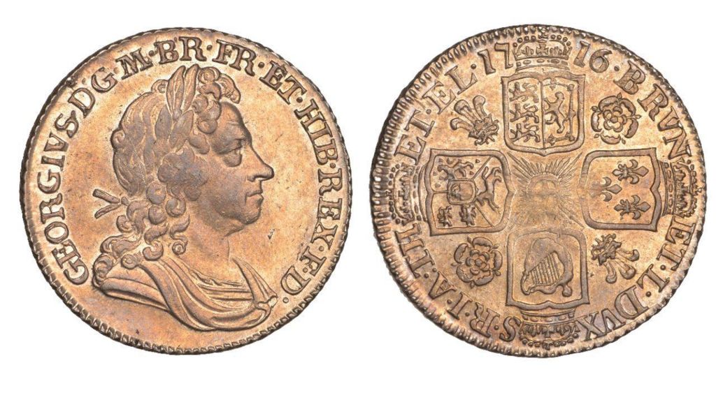 A rare shilling from the reign of George I 