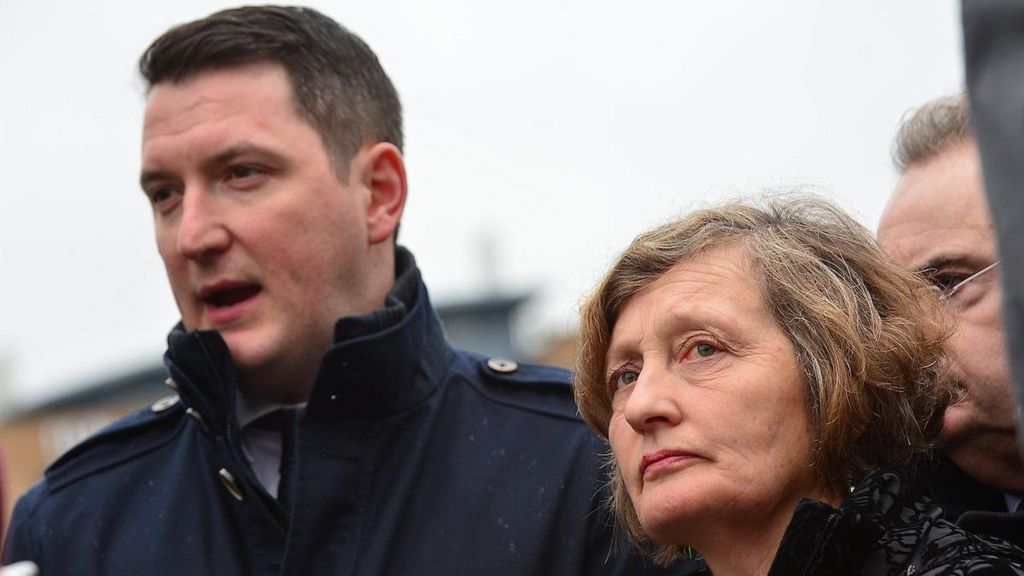 John Finucane (left) Geraldine Finucane (right)