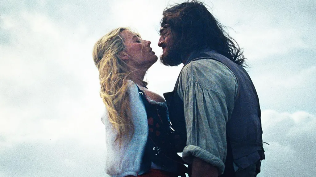 Robbie as Cathy and Elordi as Heathcliff on the Yorkshire Moors