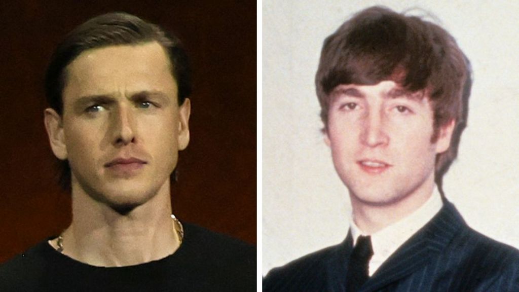 Photos of Harris Dickinson and John Lennon