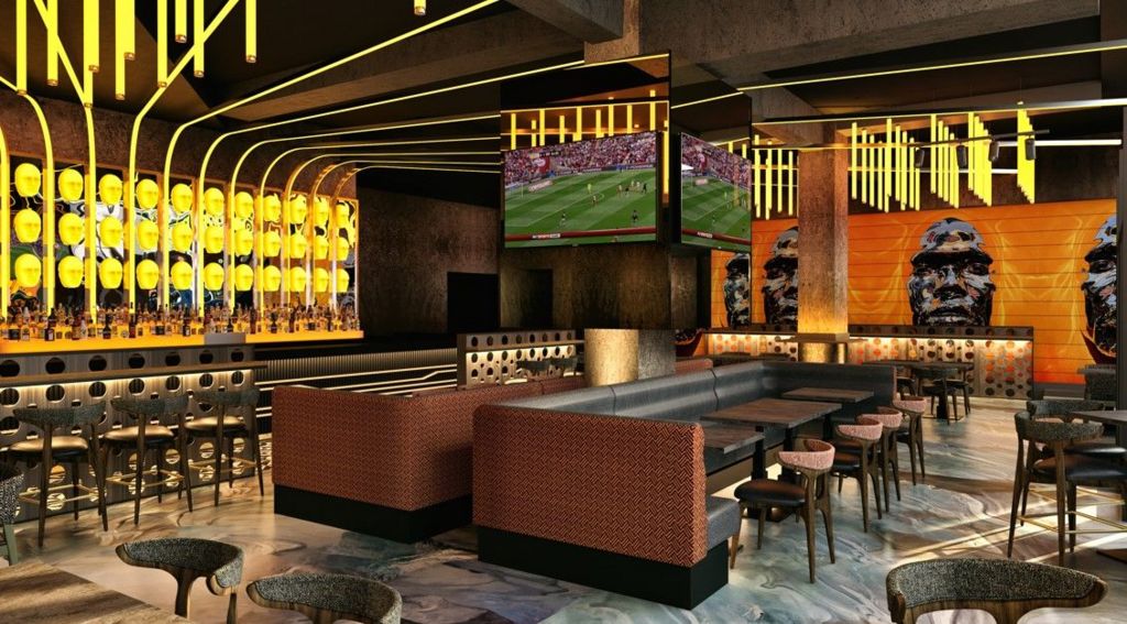 An architect's impression of the club's new daytime bar