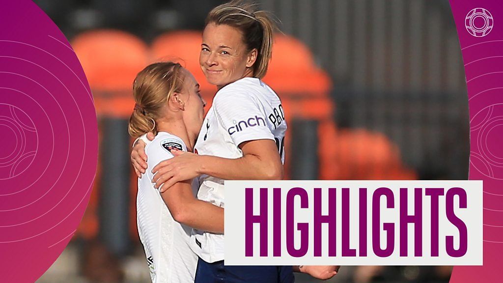WSL Highlights: Tottenham score late equaliser as they draw with Manchester United