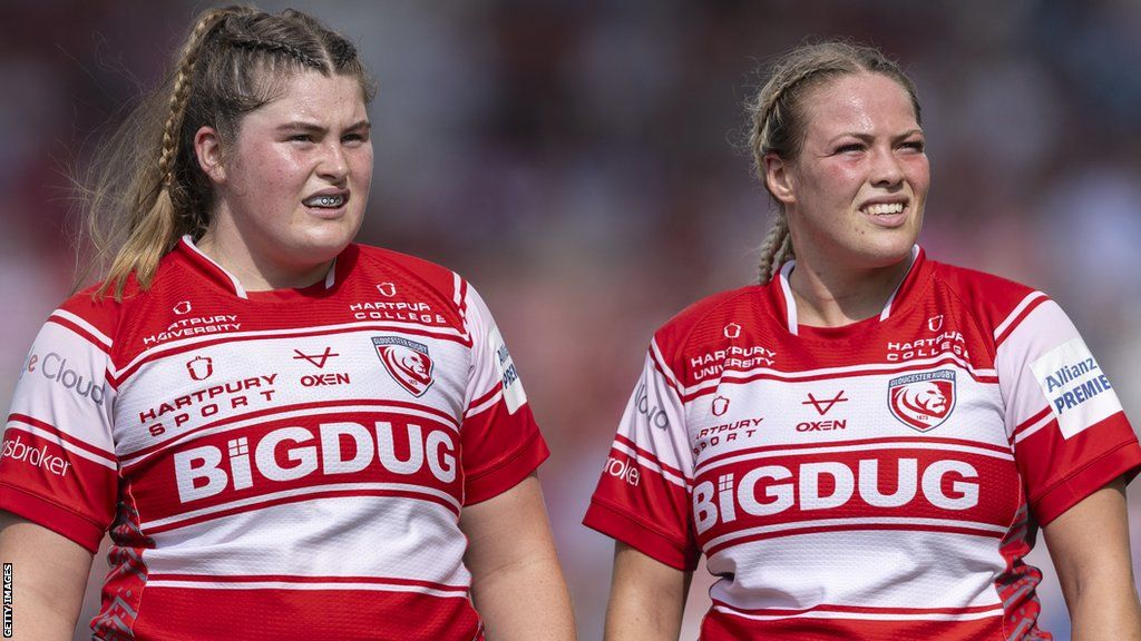 Maud Muir and Kelsey Jones in action for Gloucester-Hartpury