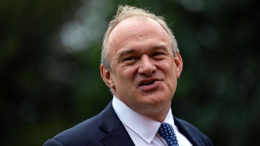 Sir Ed Davey campaigning in the general election