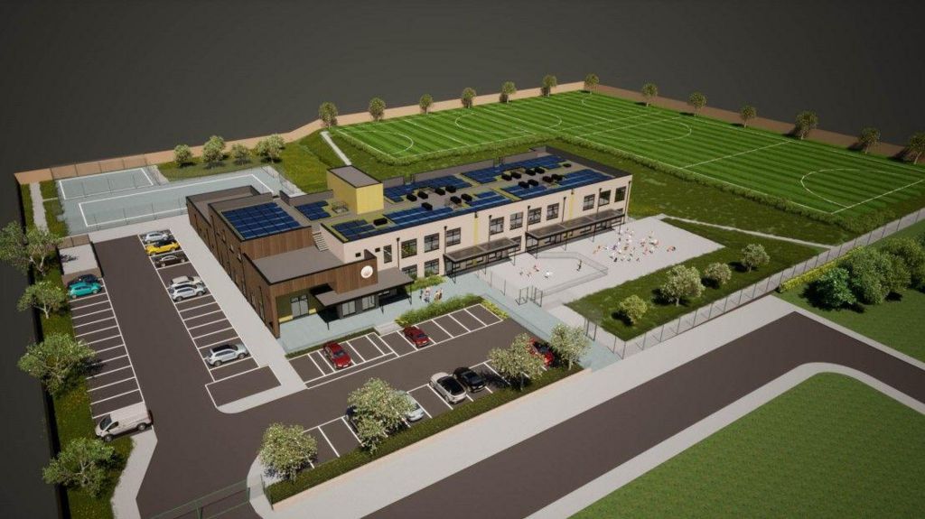 Illustration of the proposed school building