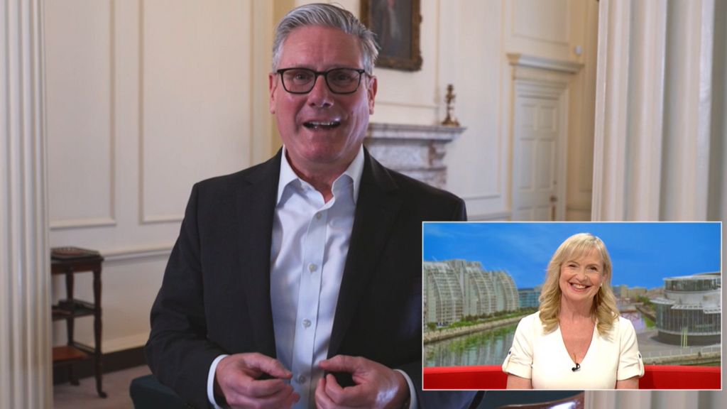 Prime Minister Sir Keir Starmer paying tribute to Carol Kirkwood on BBC Breakfast