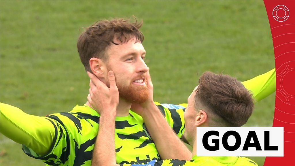 Wickham scores amazing lob from halfway line
