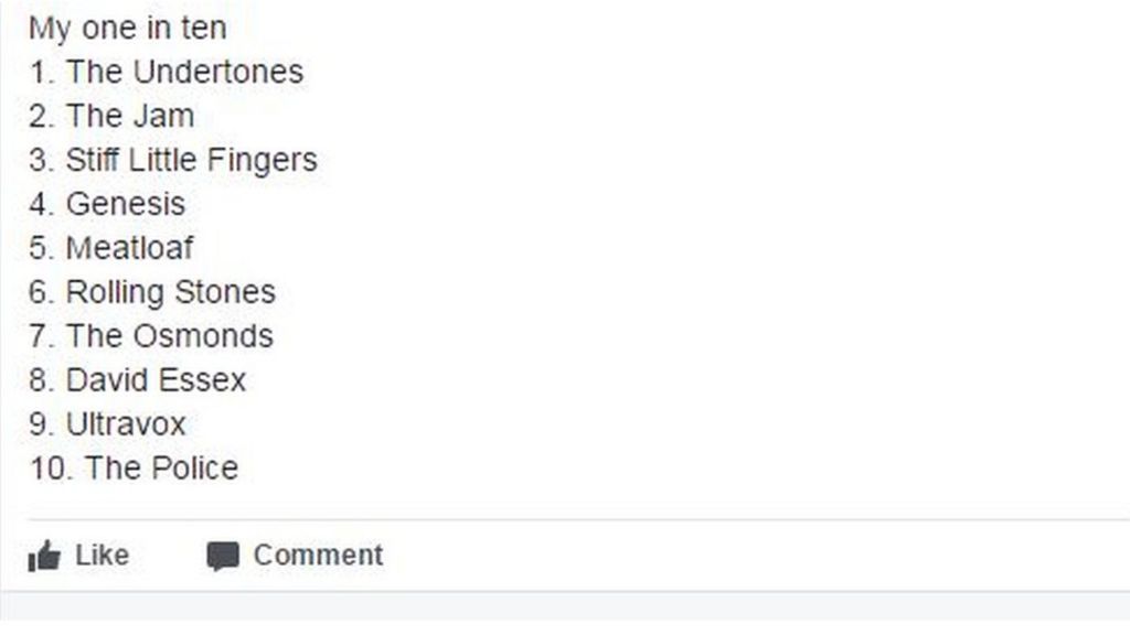 Facebook top 10 concert lists may be security risk