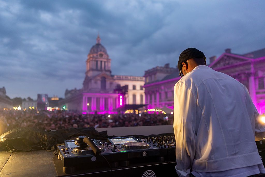 Image of Black Coffee performing at the Old Royal Naval College in 2025.