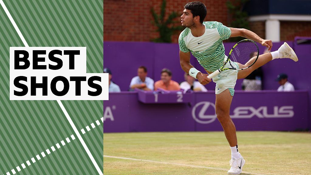 Alcaraz eases into Queen's quarters - best shots