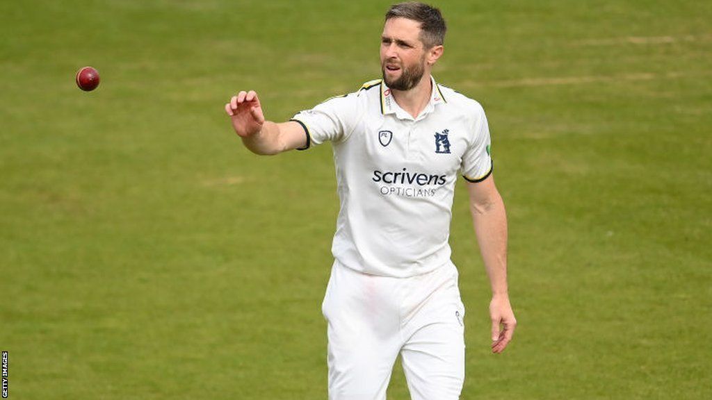 England's Chris Woakes took five wickets in the match in the Bears' season opening win against Kent