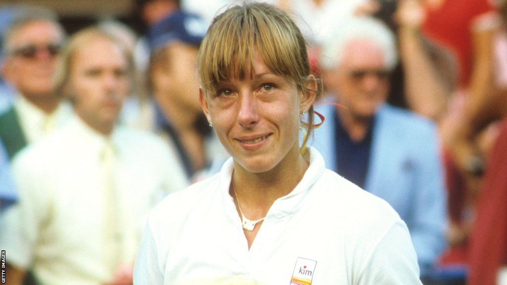 Martina Navratilova cries at the 1981 US Open Final.