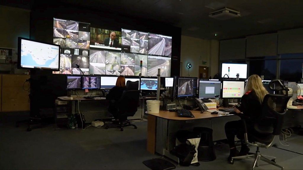 Traffic Wales control room