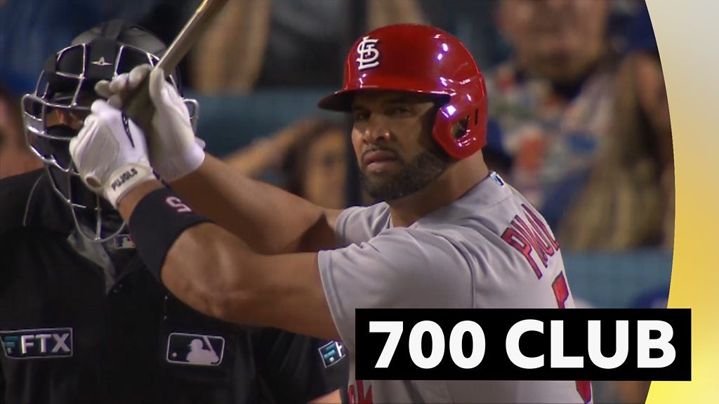 The Associated Press on X: BREAKING: St. Louis Cardinals slugger Albert  Pujols hits his 700th career home run, joining Barry Bonds, Hank Aaron and  Babe Ruth as the only major leaguers to