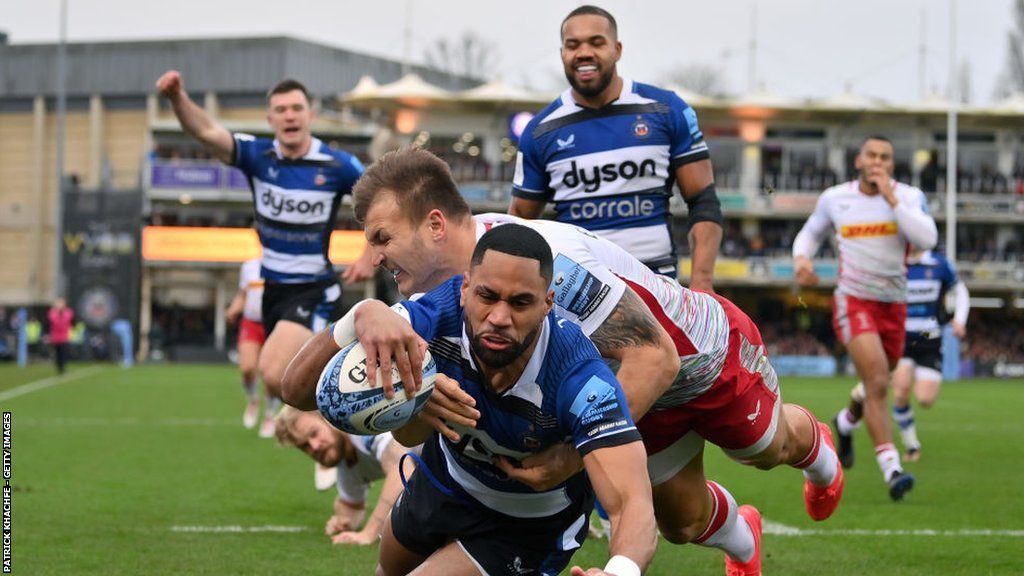 Joe Cokanasiga gets the ball rolling at The Rec with Bath's first-minute try against Quins